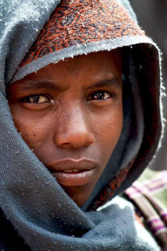 60   Boy from the Raya Wollo tribe at Hayk market. Ethiopia